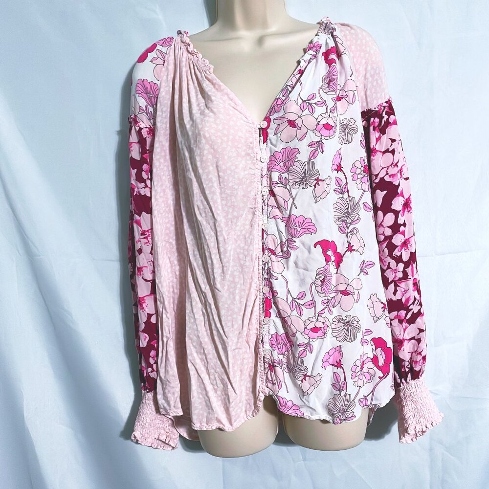 Cato Cute Pink & White Top Size 26/28W